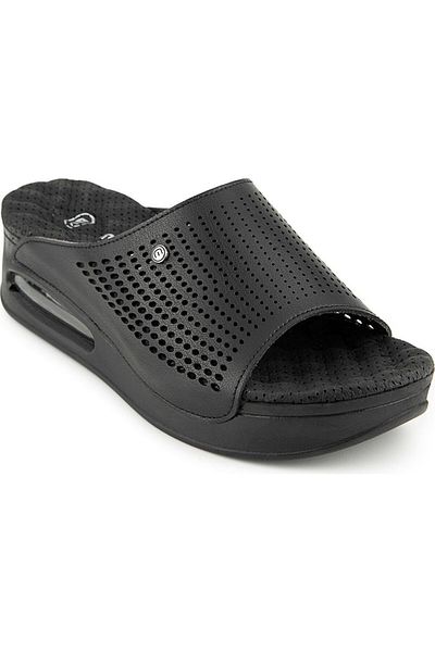 Muya Rive 35214-430 Anatomical Air Max Sole Heel Spur Women's Slippers Black 36