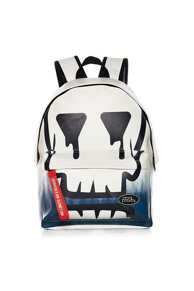 No Fear School Bag 03566 Dry Head Synthetic Leather Double Compartment