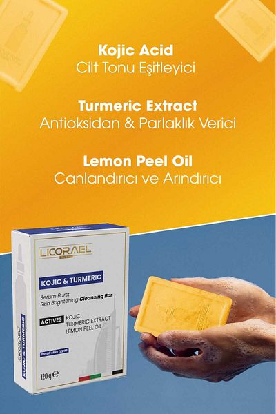 Licorael Dubai Kojic & Turmeric 120 g Soap