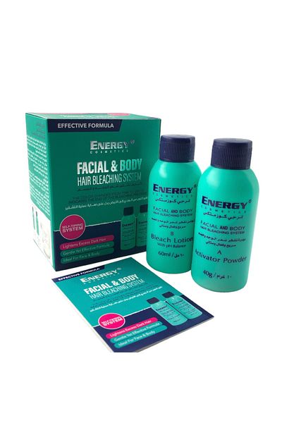 Energy Energy, bleaching cream, facial and body hair,
