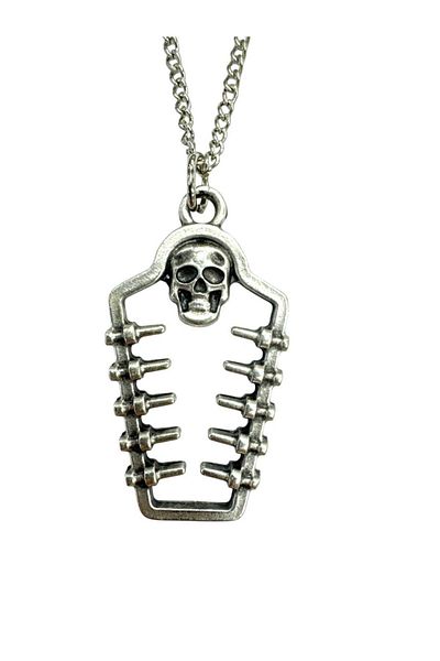 Herşey Nota Mummy Coffin Gothic Style Necklace – Unisex - 60 cm Chain Accessory
