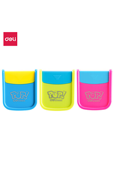 Deli مبراة ER00300 ذات فتحتين مع علبة - 36 قطعة/صندوق - مثالية للاستخدام في ا...