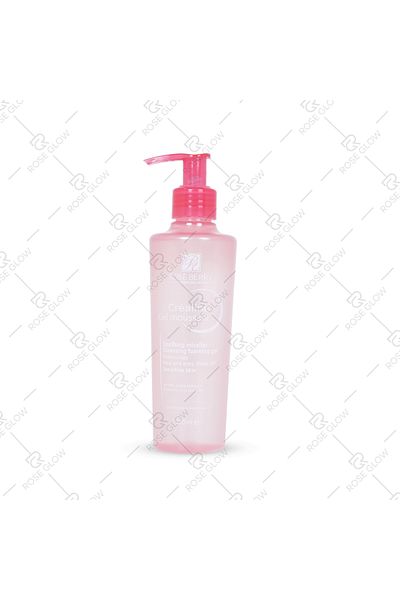 roseberry Soothing Micellar Cleansing Gel Foaming Cream cleanses, soothes, and removes face and eye makeup.