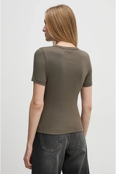 Calvin Klein Women Gray Short Sleeve T-Shirt