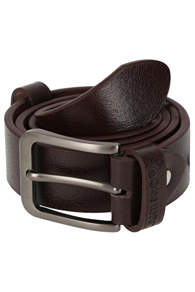 Lahti Pro Curea Piele Naturala Cu Catarama Metal - Maro / 100Cm