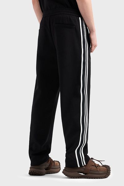 Emporio Armani Emporio Cotton Relaxed Fit Straight Leg Line Detail Trousers Men Pants Em001111 Af13488 U