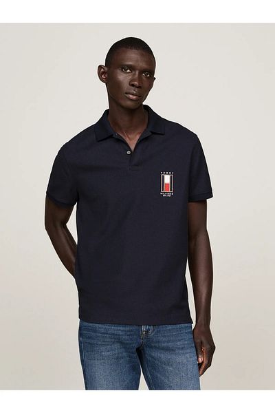 Tommy Hilfiger Sport _TommyHilfigerΜπλουζάκι Polo με κανονική κάθετη σημαία