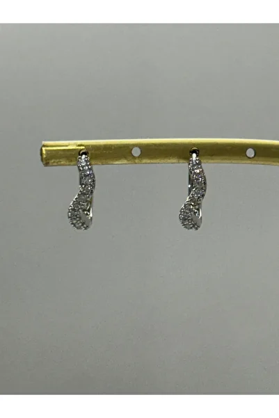 XUPING JEWELRY 316L Zircon Stone Steel Earrings Stainless No Tarnish Silver Color