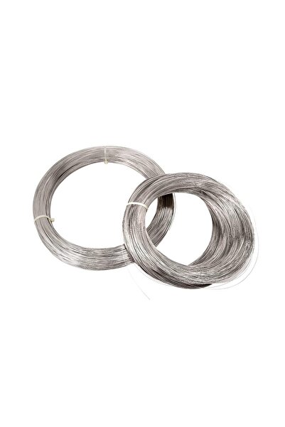 Hdg 50 metre Paslanmaz Çiçek Teli, Gümüş Renk Kalınlık : 0.80 Mm çap