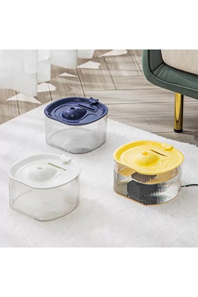 TaoTaoPets Pet Water Fountain, Automatic Cat Drinking Bowl with Clear Container，Durable and safe material