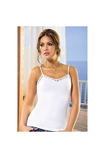 Narnuga قميص داخلي من الدانتيل بحزام 2174