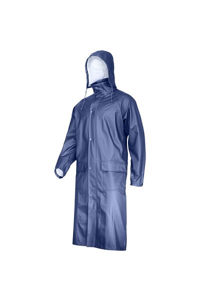 Lahti Pro Polyurethane Rain Cape / Navy Blue - S