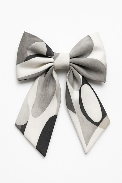 MakeWell Klipsli Fiyonk Tasarımlı Desenli Klipsli Kumaş Toka