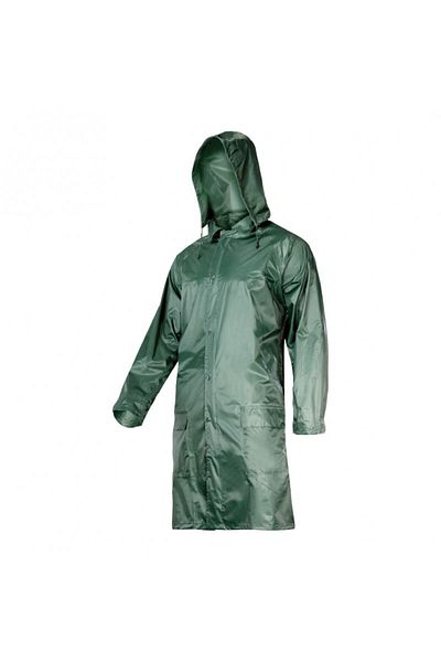 Lahti Pro Rain Cape With Buttons And Zipper / Green - 2Xl