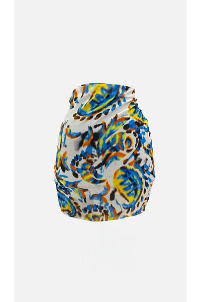 Niceboutique Patterned Chiffon Pareo with Waist Tie (150Cmx50Cm)