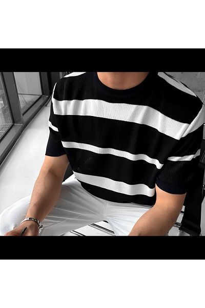 viperkombin 2 Piece Set Knitted Sweater T-Shirt and Linen Pants Combinations