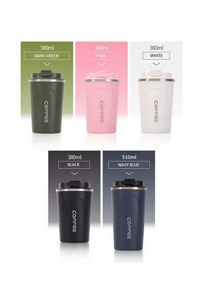 HALAMODO Stainless Steel Coffee Insulated Thermal Cup Multicolour 380ml
