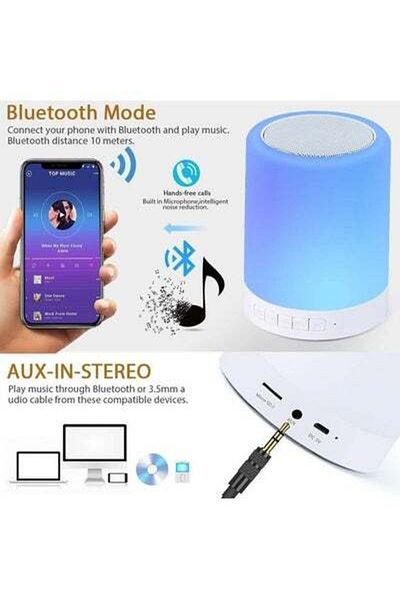 HALAMODO Bluetooth Speaker Lamp Multicolour