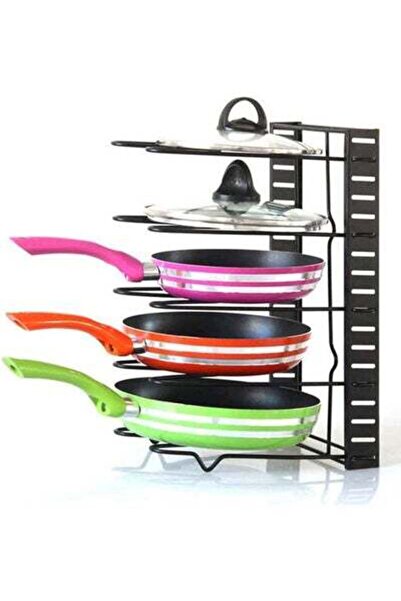 HALAMODO Pot Organizer Rack 5-Tier Adjustable Cookware Bakeware Holder Pot Fr...
