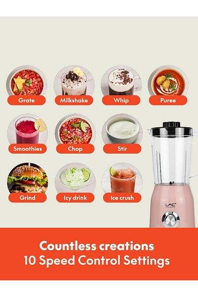 LAC LAICHY Blender for Smoothies,300W Personal Blender,1.5L Countertop Blender