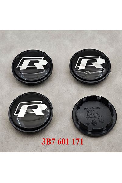 Volkswagen 3b7601171 65mm R 4pcs 4pcs 65mm Vw R Car Wheel Center Caps For Vw R Gti Golf 6 Passat Cc