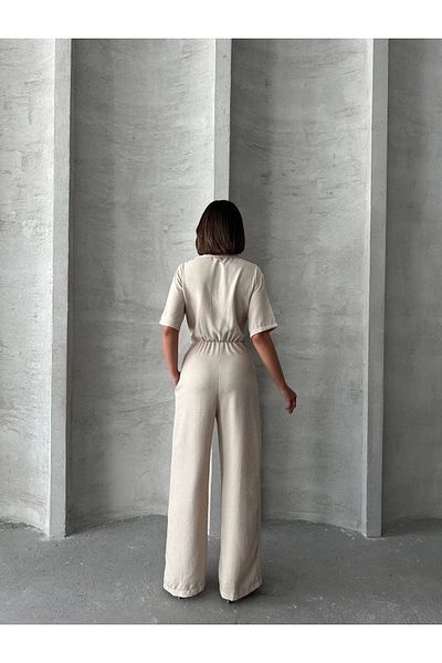 UGETTA Long Linen Jumpsuit S 255059