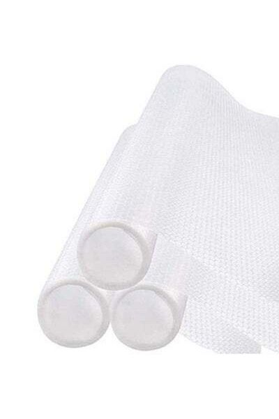 HALAMODO 3-Rolls Non-Adhesive Cupboard Cabinet Drawer Mat Polyethylene 45x150cm Clear 45x150cm