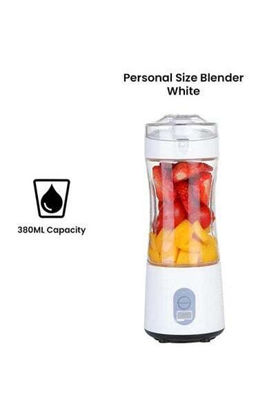 HALAMODO Multi-Design USB Rechargeable Electric Juice Blender 380.0 ml Blender-02 White