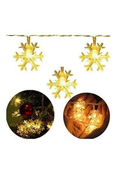 HALAMODO 40 Led Fairy Snowflake Light White 6meter