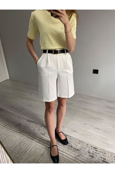 Niceboutique High Waist Fabric City Boy Shorts