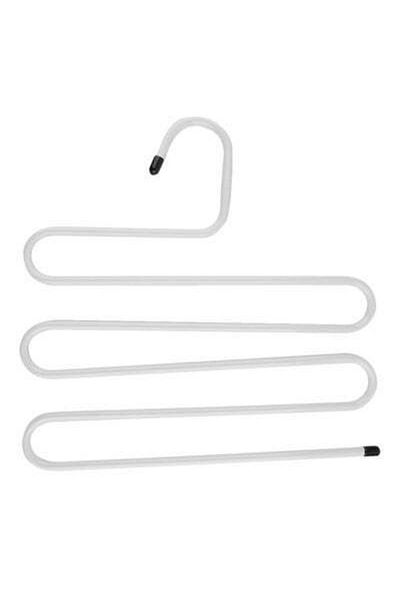 HALAMODO Metal Pants Hanger White