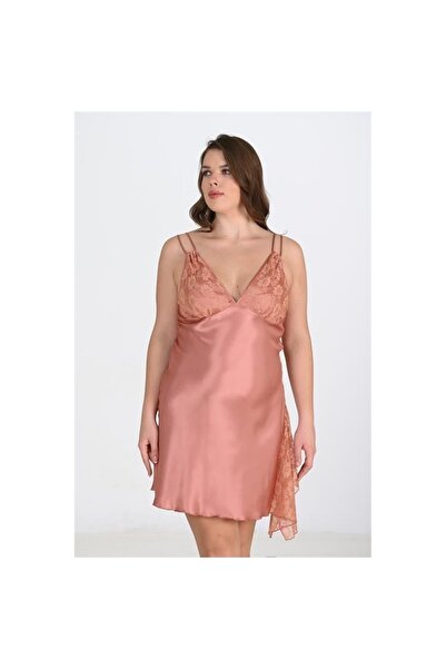 Narnuga ثوب نوم نحاسي مقاس كبير 2109