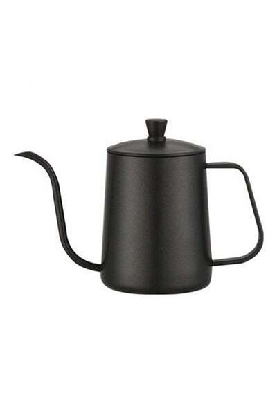 HALAMODO Hand Drip Gooseneck Tea Pot Black 600ml