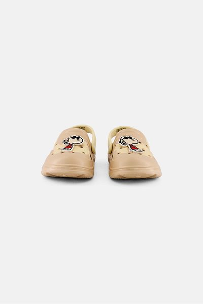 PEANUTS Kids Boy Slip On Clogs, Beige