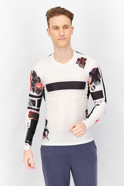 Reebok Men Sportswear Fit Training T-shirt, White Combo