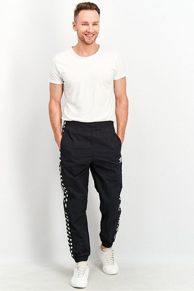 adidas Men Sportswear Fit TYO Training Track Pants, Black/White