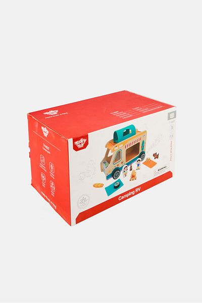 Tooky Toy 13 Pieces Caravan Play Set, Multicolor