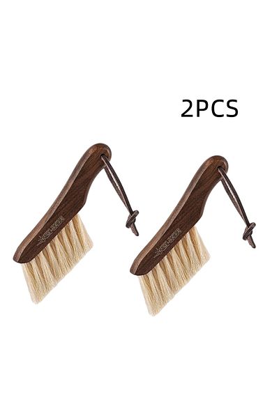 Choice 2pcs Brown MHW-3BOMBER Coffee Grinde Machine Cleaning Brush Vintage Solid Wood Brush Professional Ho