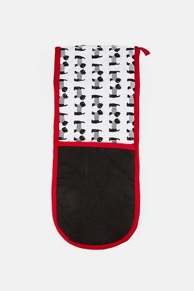Kitchen Craft Graphic Print Double Oven Gloves, Multicolor