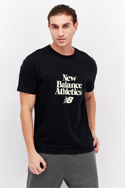New Balance Men Sport Fit Short Sleeve Running T-Shirts, Black