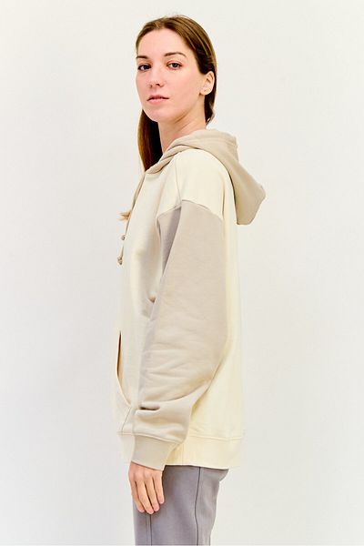 adidas Women Sportswear Fit Long Sleeves Running Hooded Sweatshirt, Beige