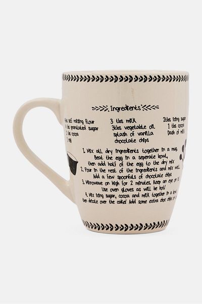 Kitchen Craft Bake Stir It Up Cake Mug, Ceramic 400ml, Off White