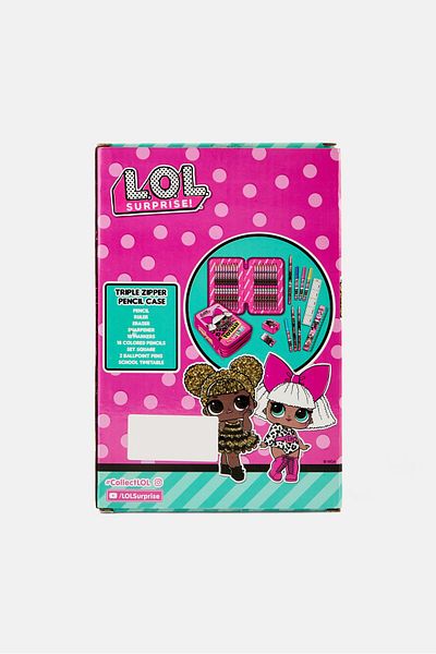 L.O.L. SURPRISE Triple Zipper Pencil Case