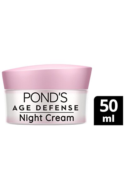 Ponds كريم بوندس إيج ديفينس الليلي المغذي والمجدد للبشرة 50 مل مضاد للشيخوخة ومغذي بعمق