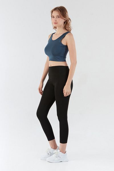 Fulla Moda Basic U Neck Crop Body
