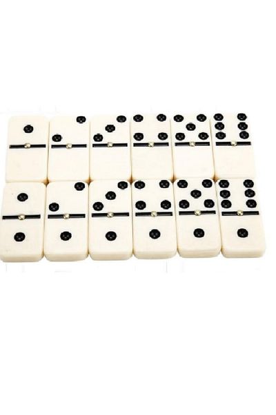 rexa 28-Piece Classic Domino Set with Storage Box – Durable Tiles 4.8 x 2.4 cm