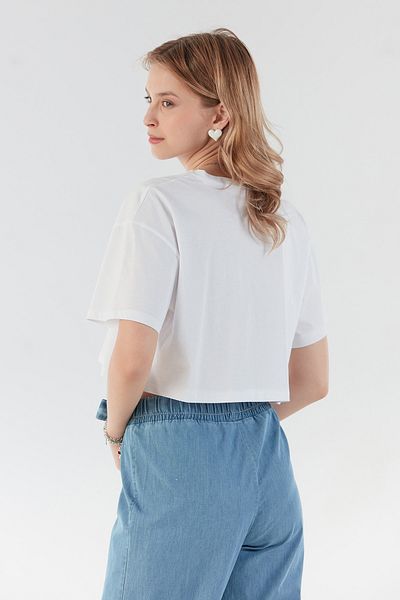 Fulla Moda Tricou oversize cu decolteu de bază