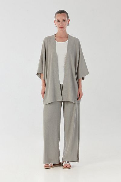 Fulla Moda Bürümcük Fabric Shawl Collar Set of 3
