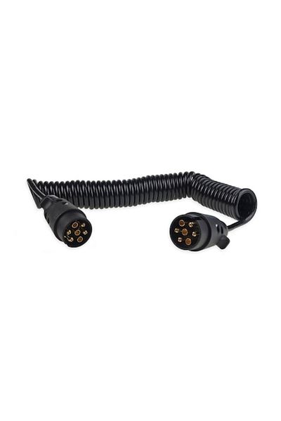 motor starter Electric cable for trailer coiled with 7PIN 12V plugs 6m