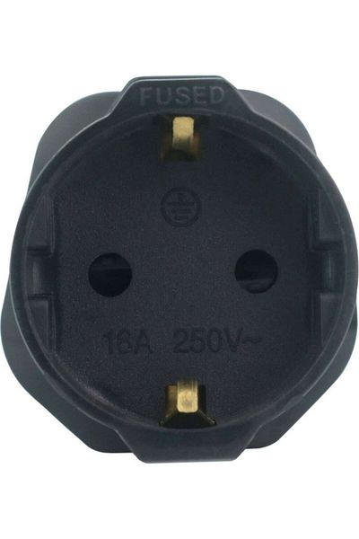 Moha 2Pcs EU to UK Plug Adapter, Europe Schuko 2 Pin to 3 Pin UK Travel Adaptor